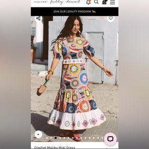 Never Fully Dressed Crochet Malibu Midi Dress